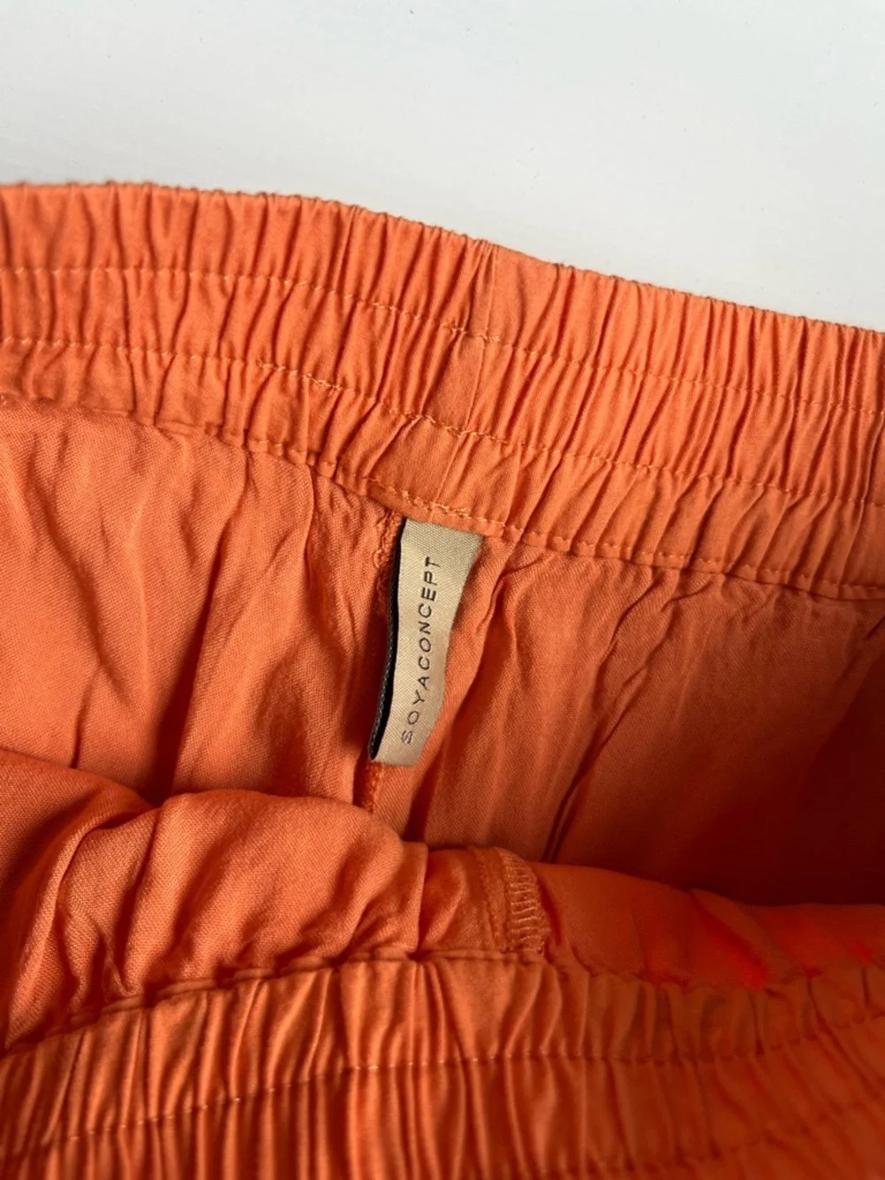 NWOT soyaconcept Orange Eyelet Hem Short Set
